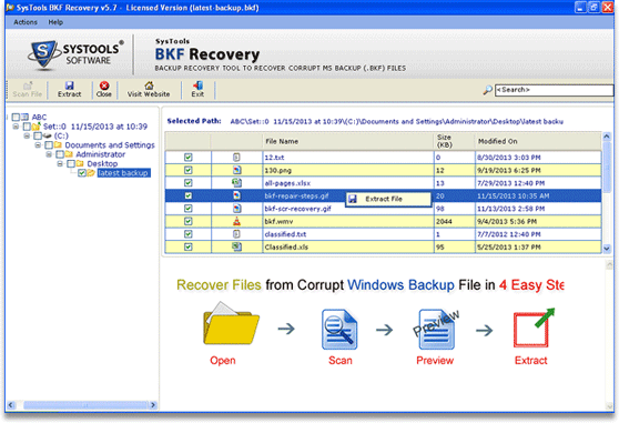 Repair Corrupt Backup File 5.8