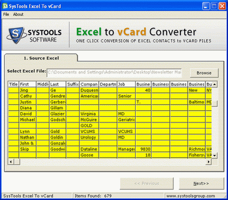 Excel Contacts to VCF File 3.4